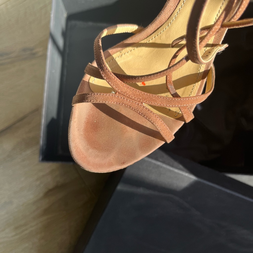 Dolce Gabbana Heels Shoes. Clay Pink Nude.Open Toe.Women’s Designer Shoes 39 1/2 - Picture 6 of 9